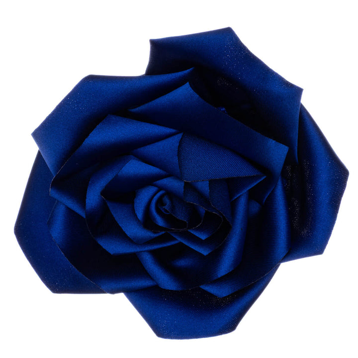 Satin rose hair flower and Flower brooch 11cm