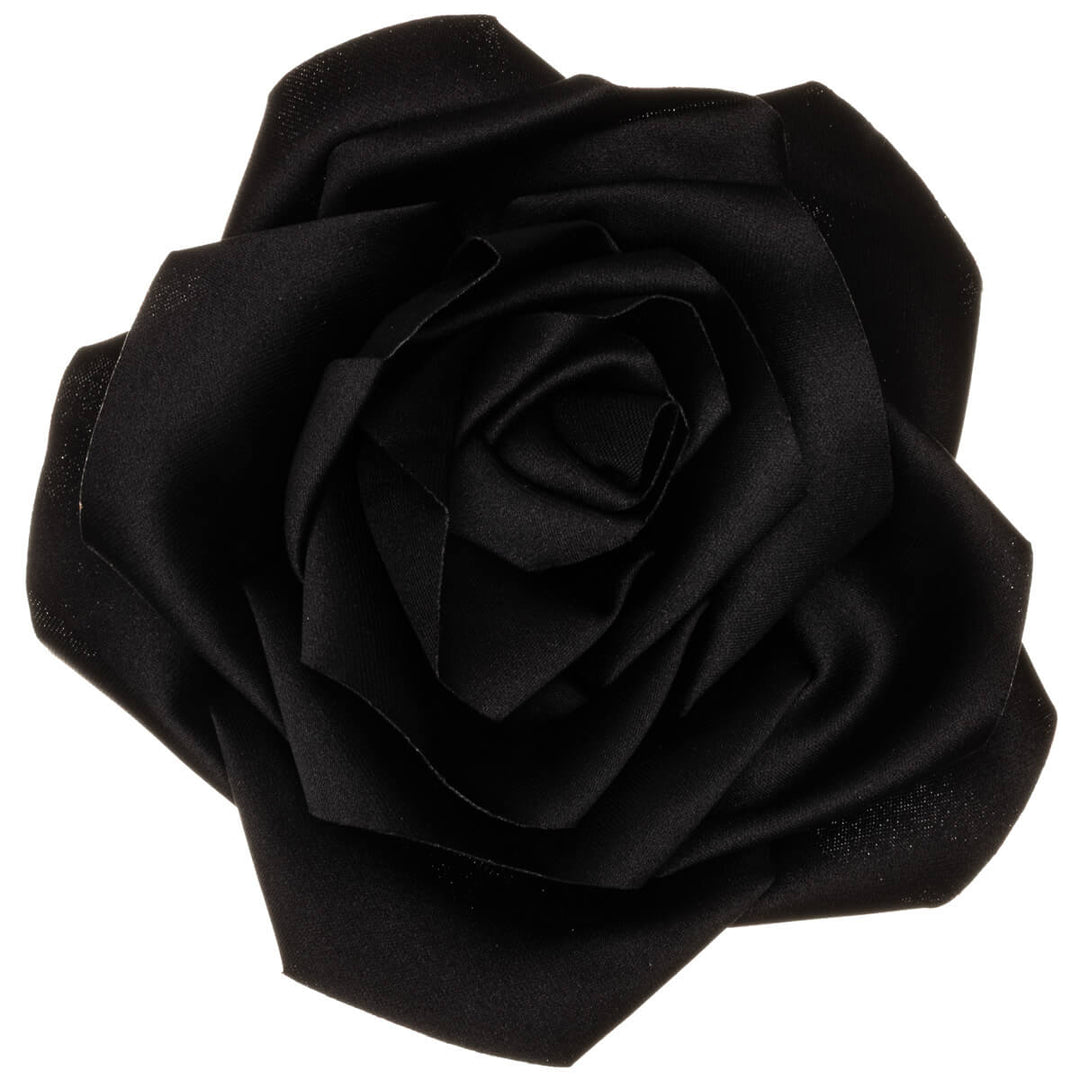 Satin rose hair flower and Flower brooch 11cm