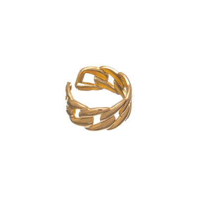 Wide chain punch ring single size steel ring (Steel 316L)