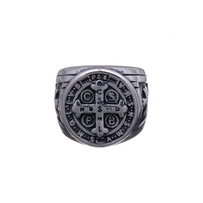 Saint Benedict wedding ring (Steel 316L)