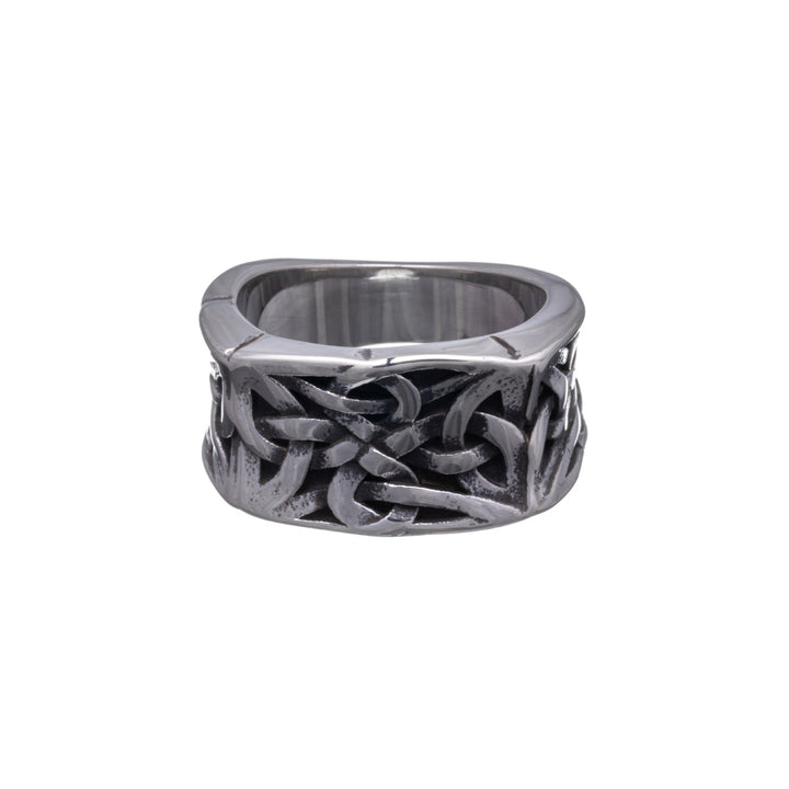 Celtic knot steel ring 13mm