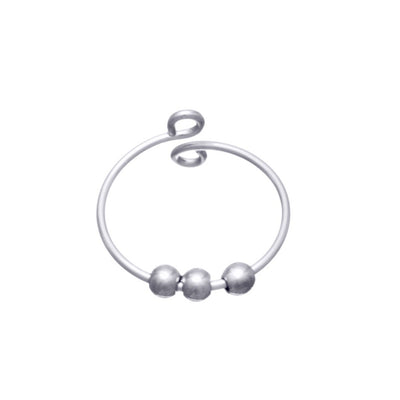 Rotating bead ring anti-stress ring with 3 beads (Steel 316L)
