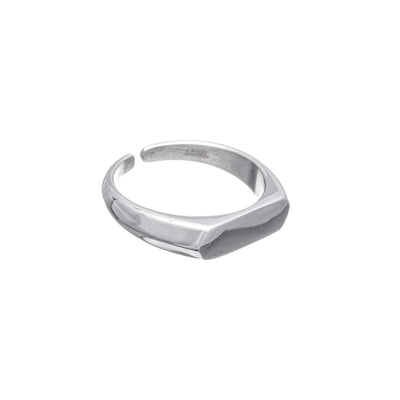 Low steel wedding ring (Steel 316L)
