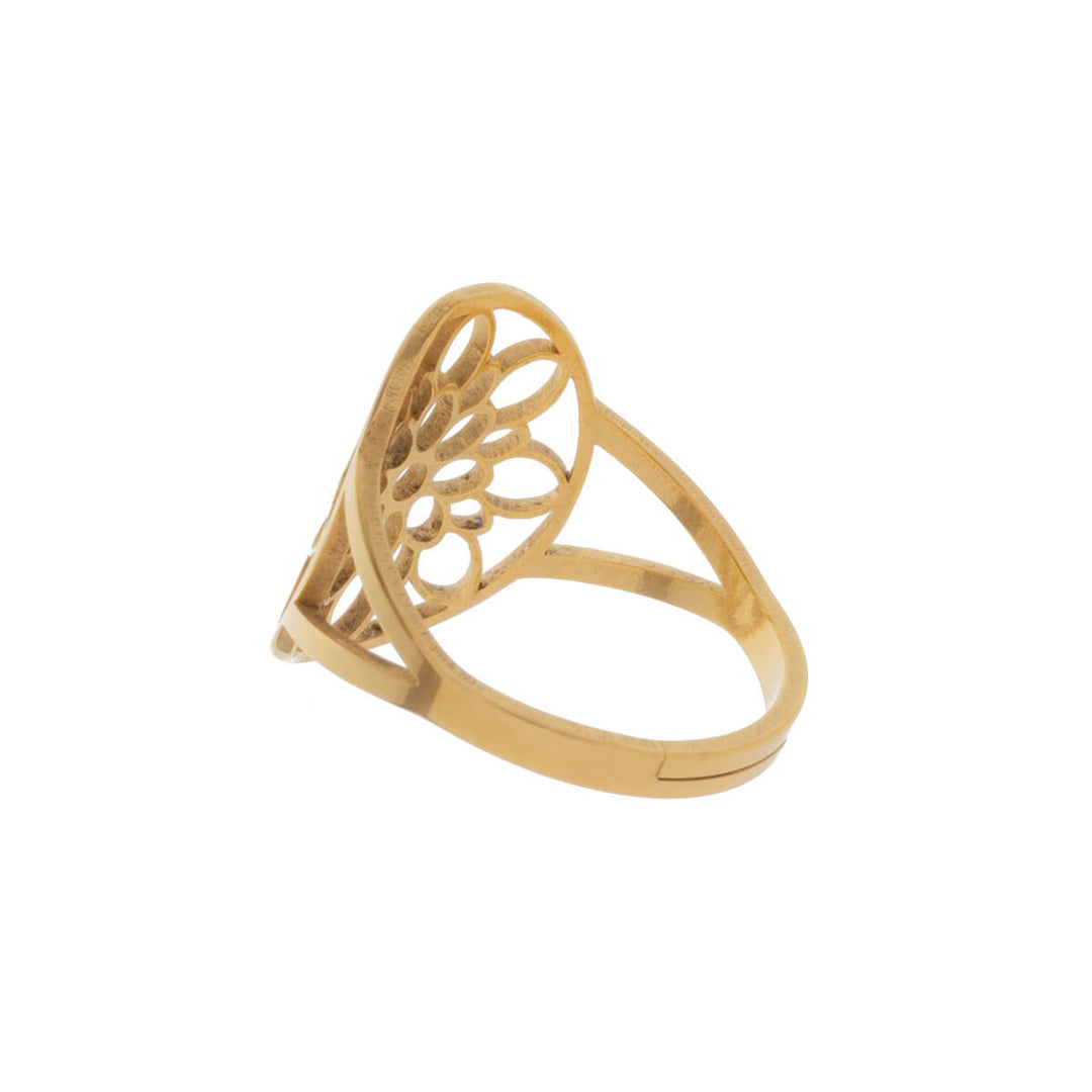 Oval textured adjustable ring (Steel 316L)