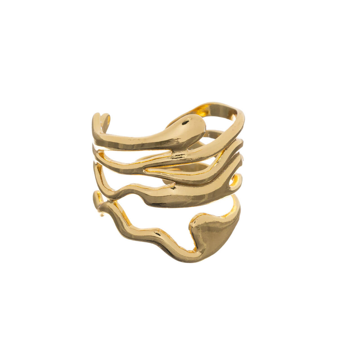 Multi-row wide adjustable ring (316L steel)