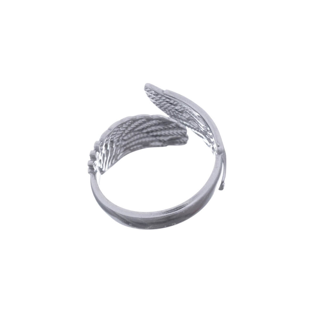 Adjustable angel wings ring (316L steel)