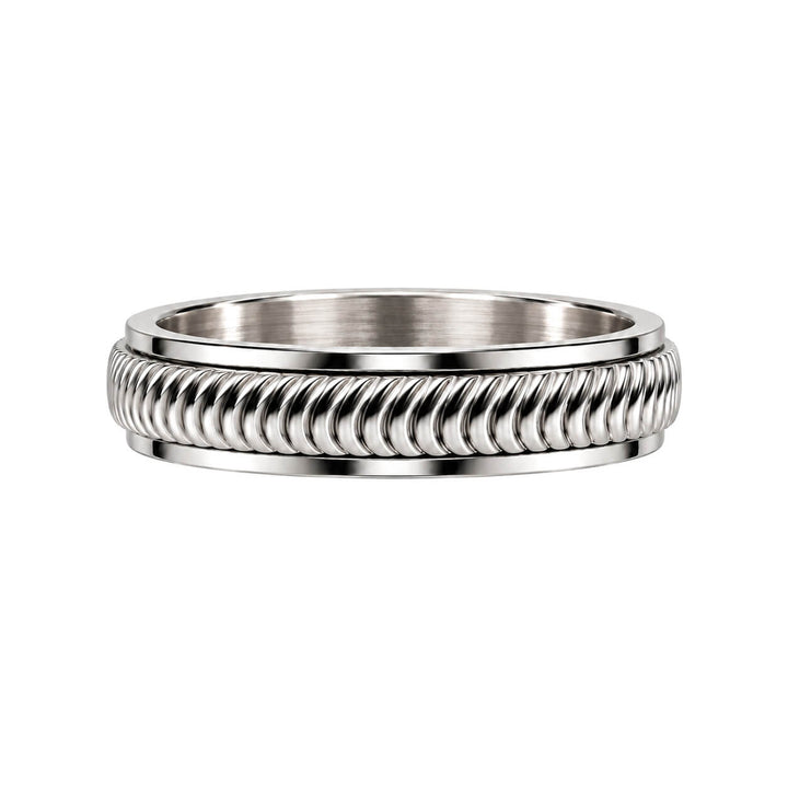 Ribbed Rotating Anti-Stress Ring, 5 mm (316L Stainless Steel)