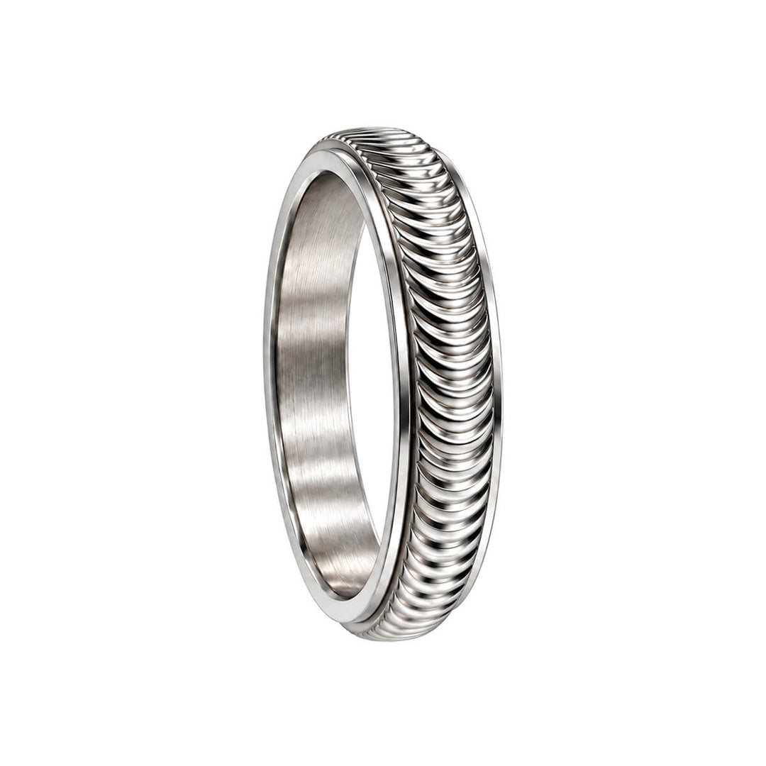 Ribbed Rotating Anti-Stress Ring, 5 mm (316L Stainless Steel)