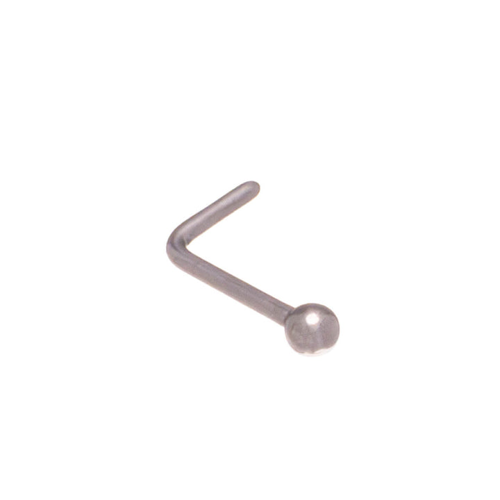 Spherical titanium nose piece L shape 0.8mm (Titanium G23)