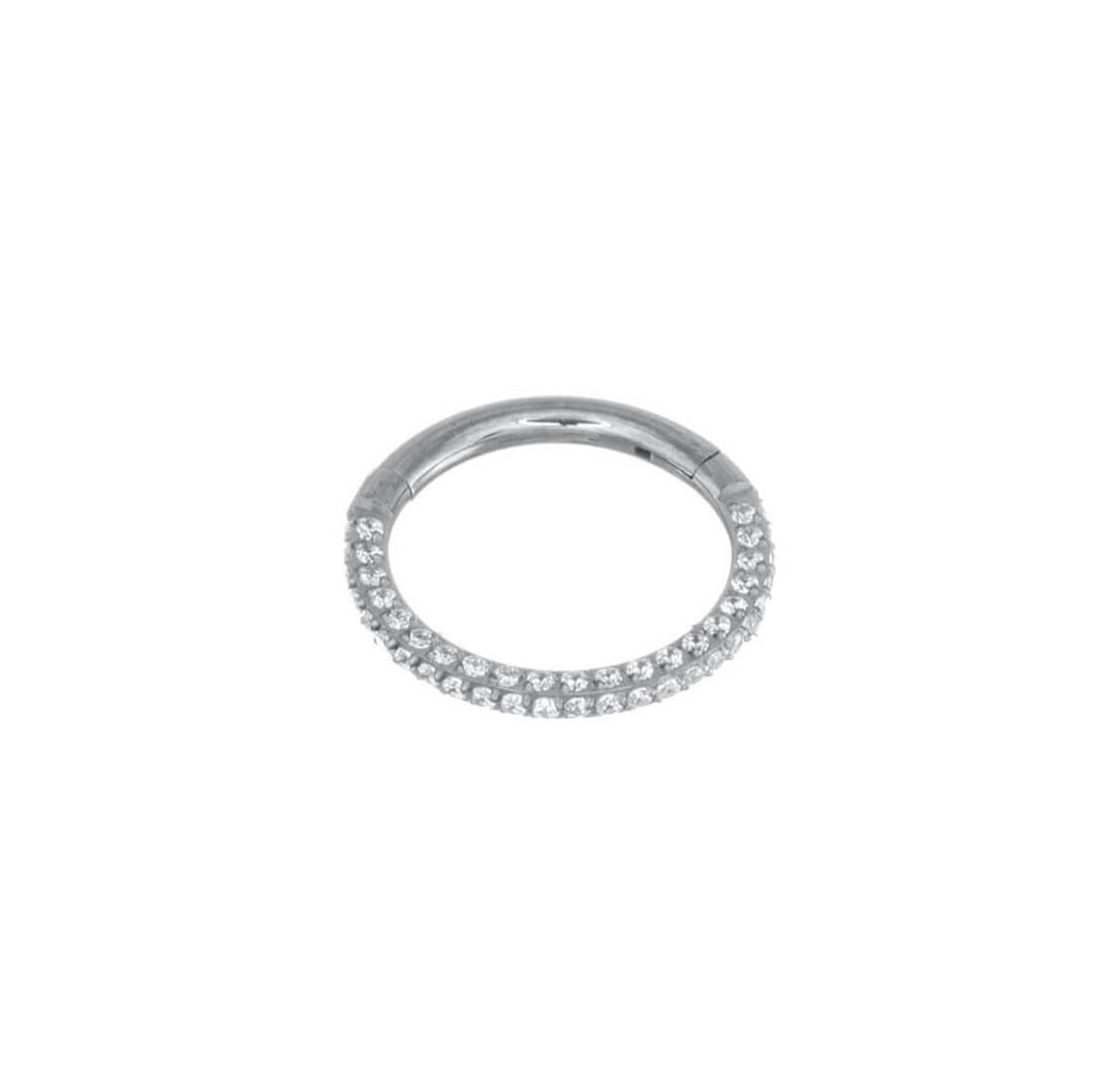 Zirconia stony segment ring 1.2mm (Titanium G23)