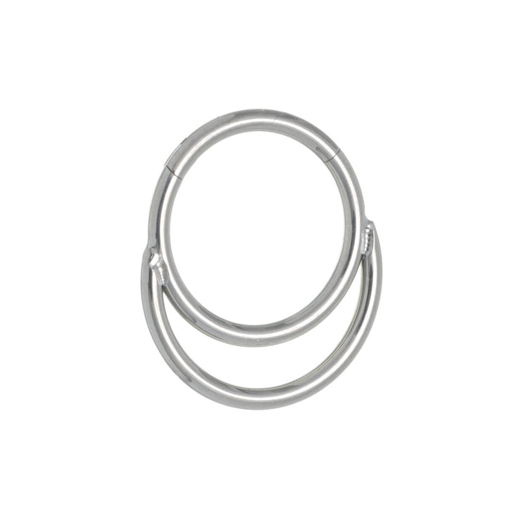 Half moon segment ring clicker 1.2mm (Titanium G23)