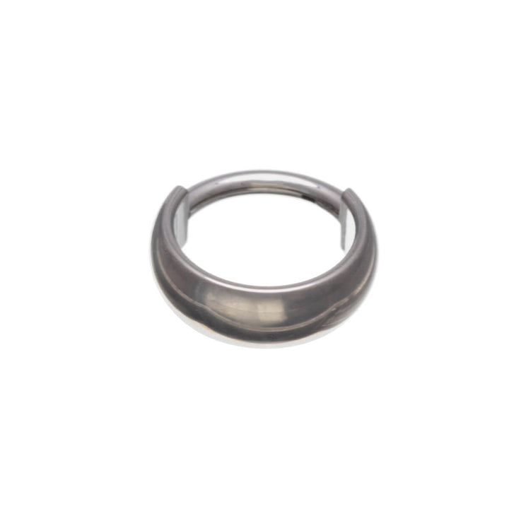 Titanium curved clicker wide Piercing Rings 1.2mm (Titanium G23)