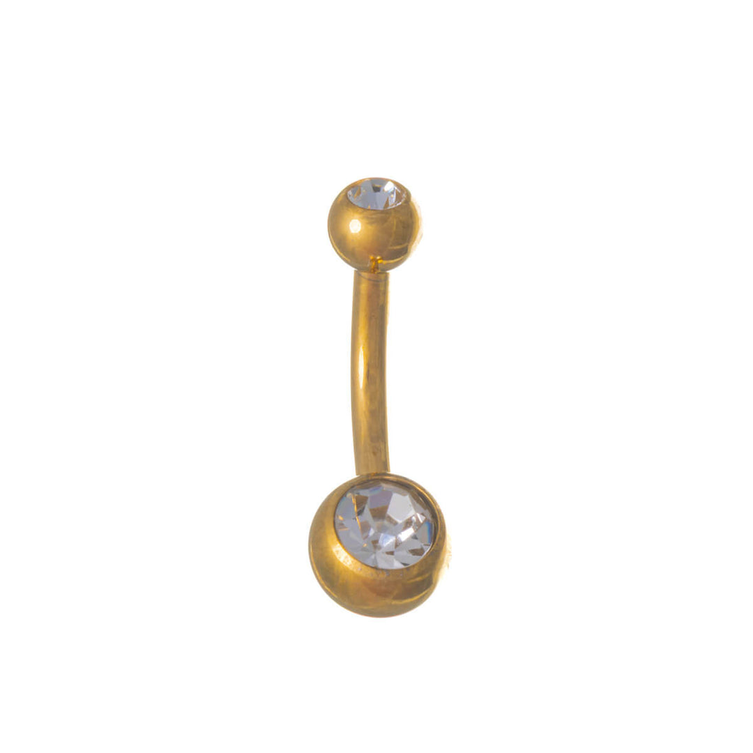Stone plated gold plated titanium 1.6mm (PVD Titanium G23)
