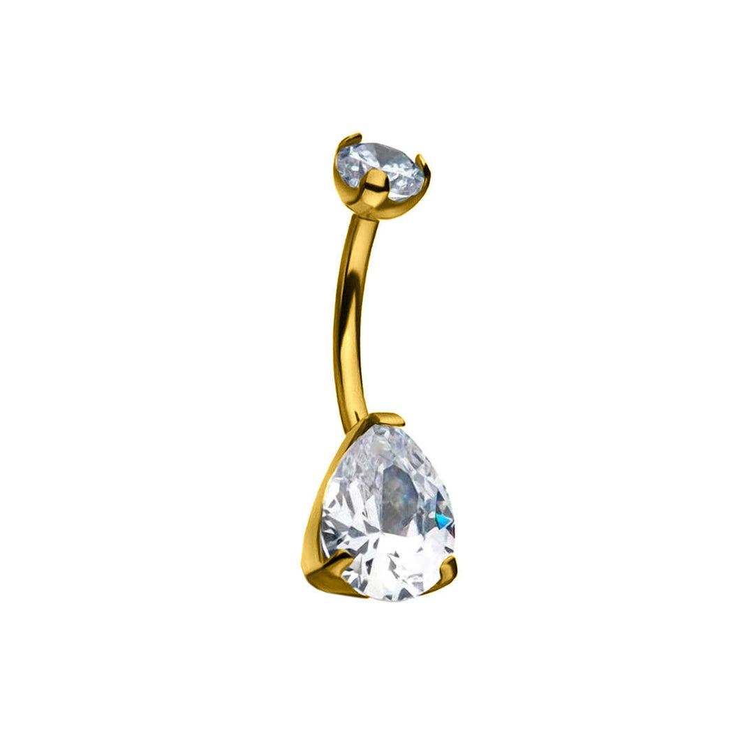 Golden Titanium Drop Zirconia Buttonhole (PVD Titanium G23)