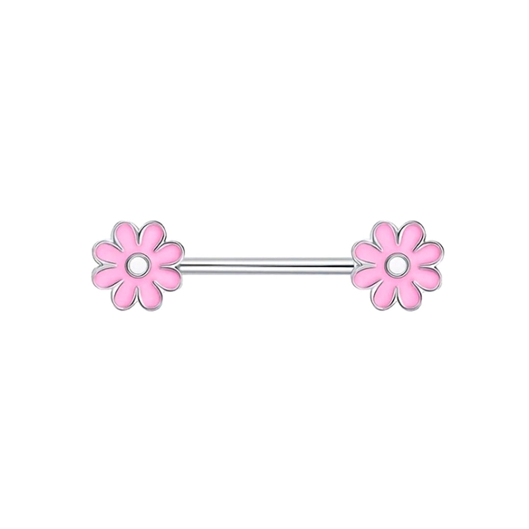 Colourful flower nipple bracelet 1.6mm (Steel 316L)