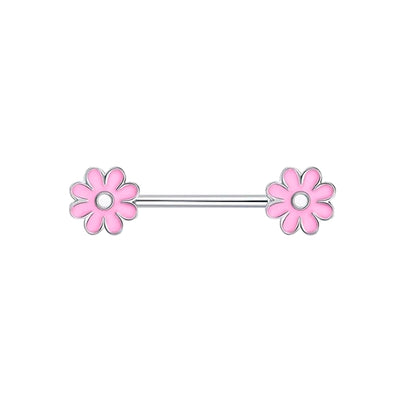 Colourful flower nipple bracelet 1.6mm (Steel 316L)