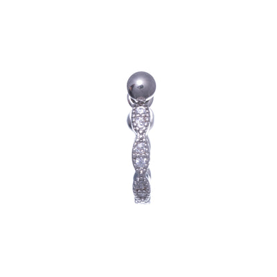 Zirconia chandelier decorated ring with chandelier