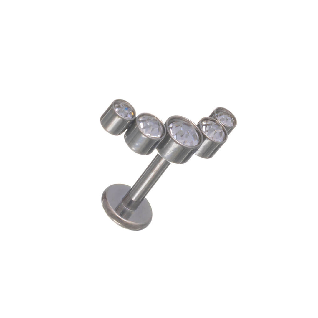 Curved 5-Zirconia Ring, 1.2 mm (Titanium G23)