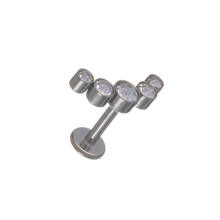Curved 5-Zirconia Ring, 1.2 mm (Titanium G23)