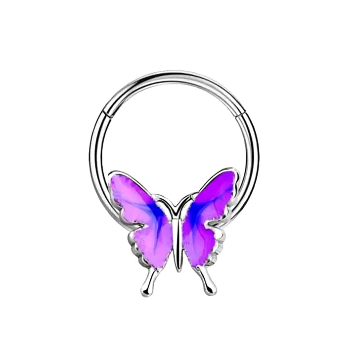 Hinged segment ring clicker butterfly 1.2mm (Steel 316L)