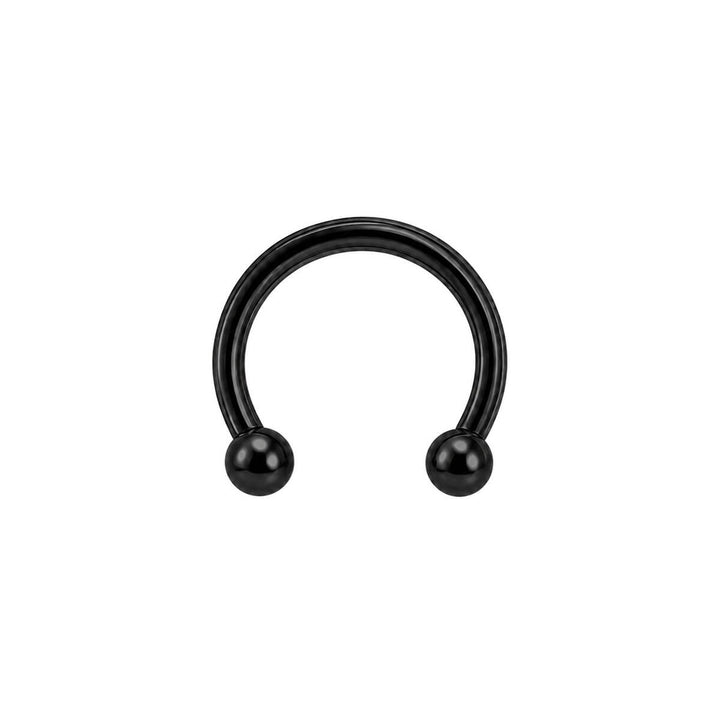 Black titanium Circular barbell 1.6mm (PVD Titanium G23)