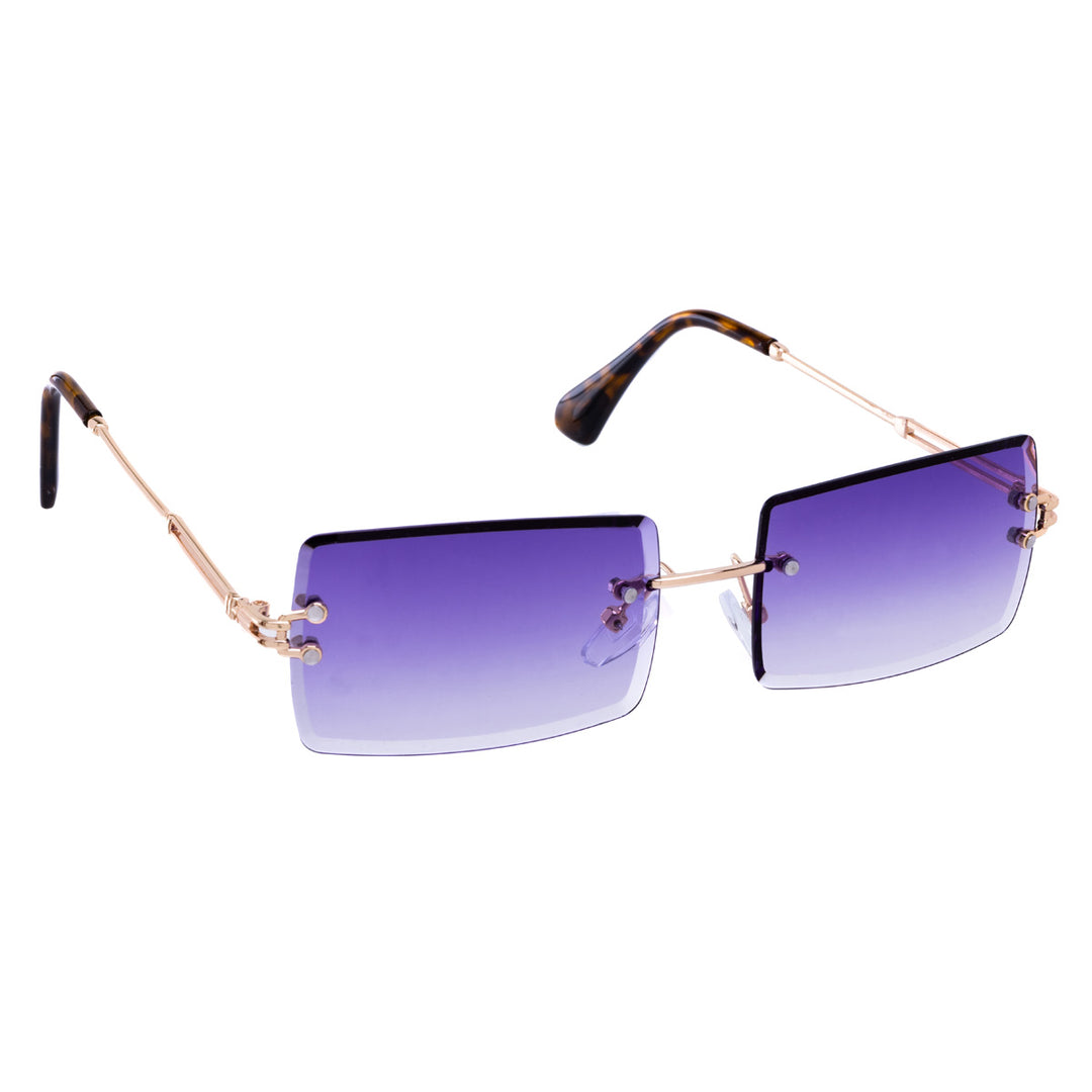 Rectangular sunglasses Frameless lenses