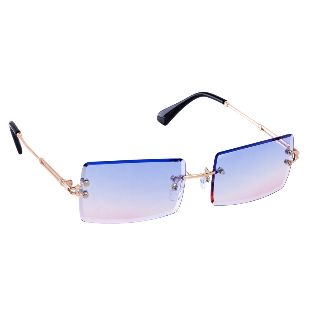 Rectangular sunglasses Frameless lenses