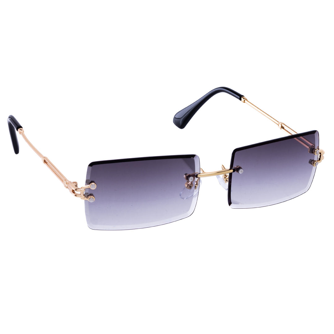 Rectangular sunglasses Frameless lenses