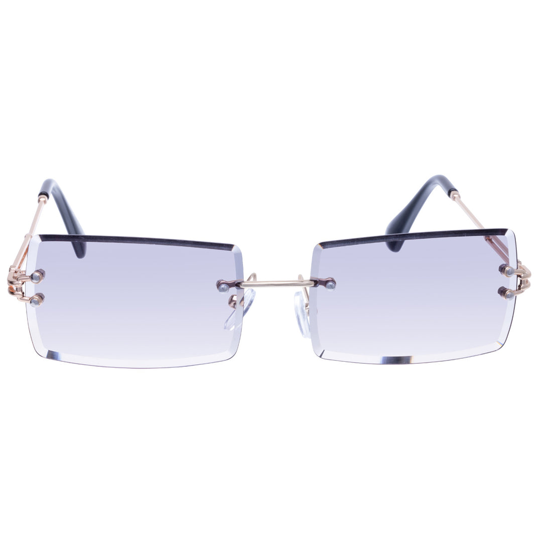 Rectangular sunglasses Frameless lenses