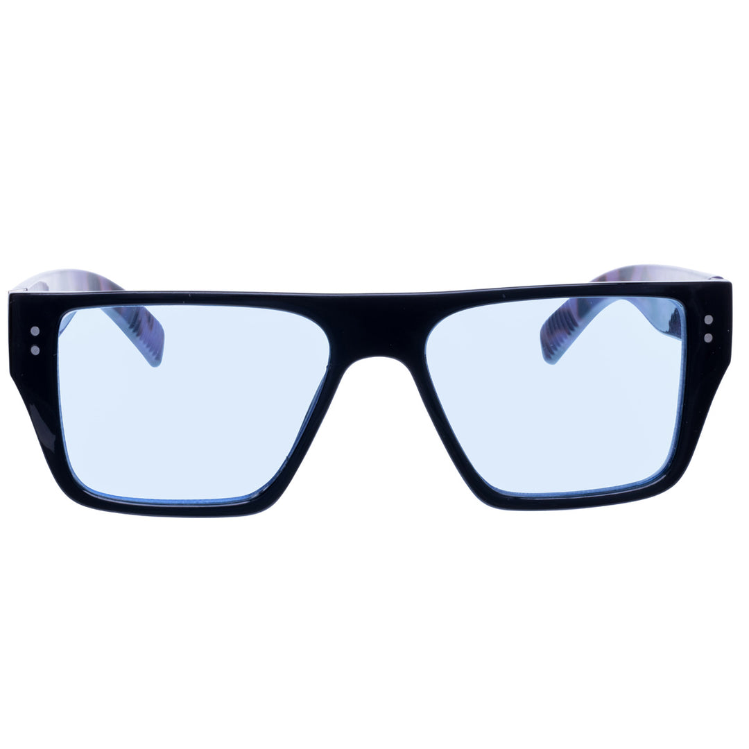 Angled flat top sunglasses