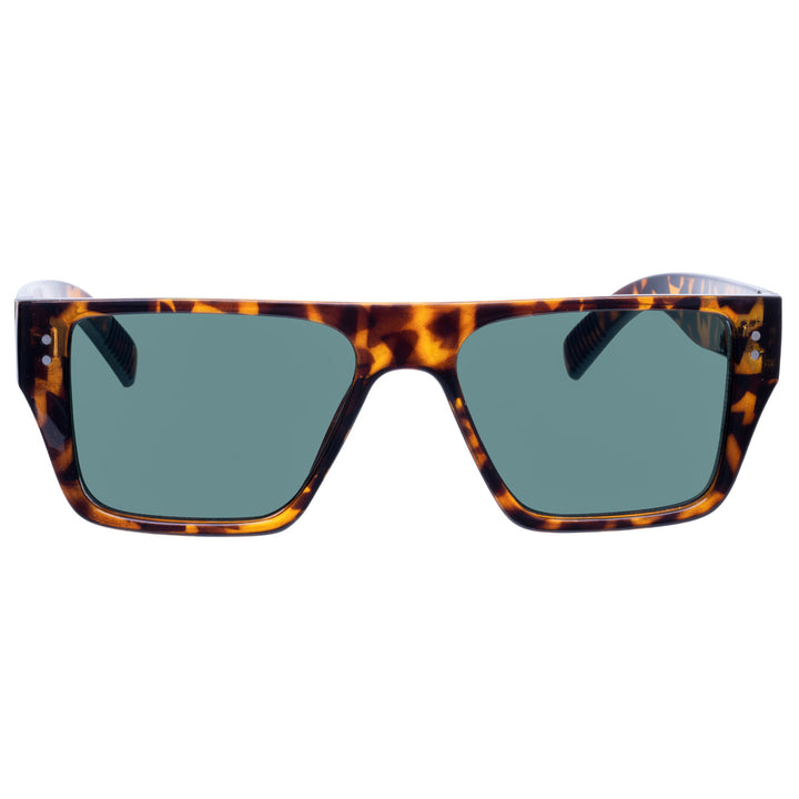 Angled flat top sunglasses