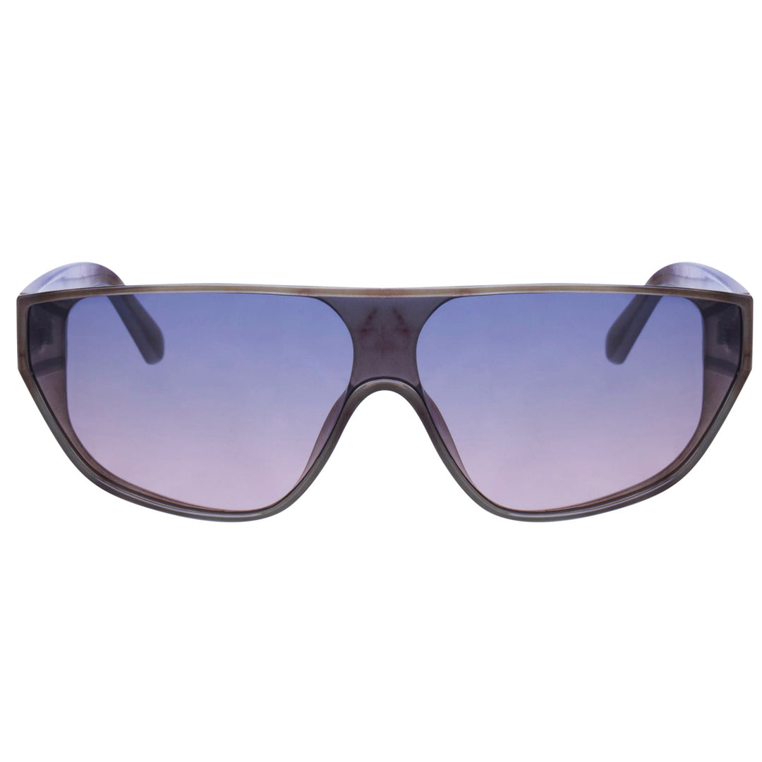 Low futuristic flat top sunglasses