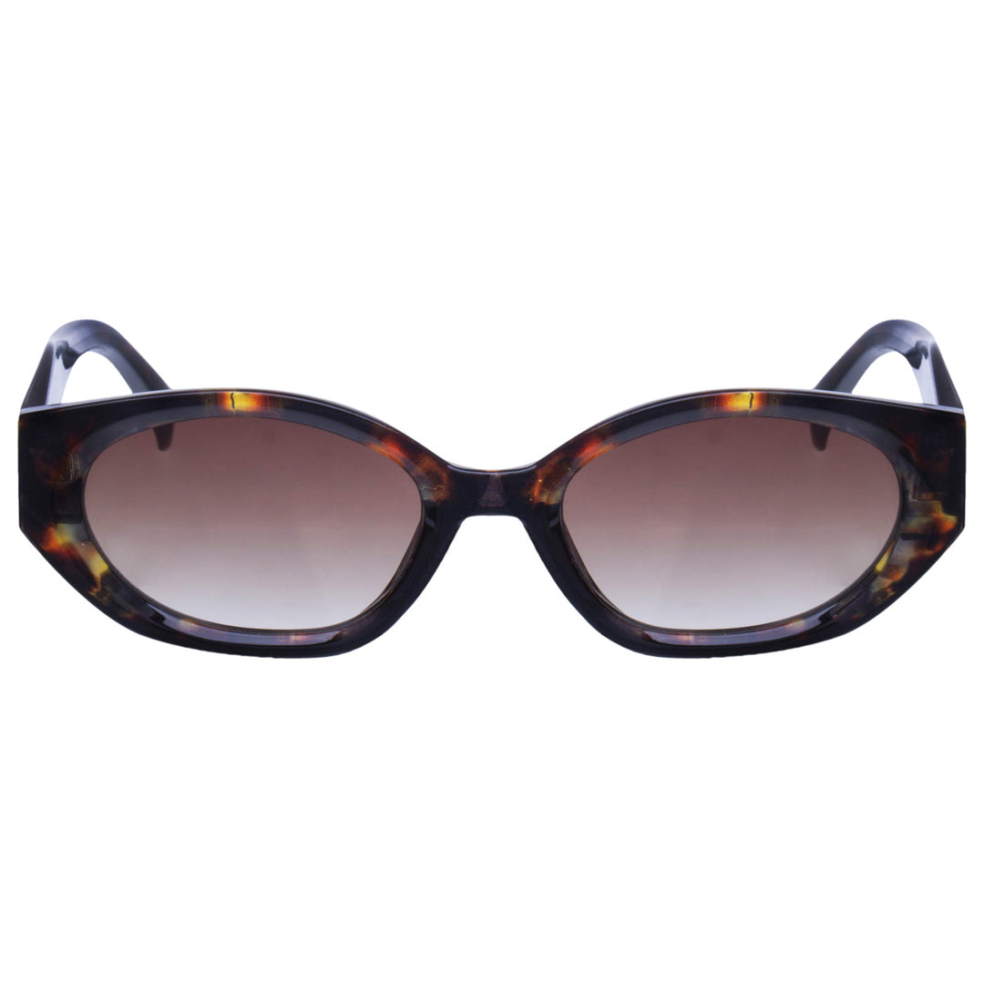 Oval angled sunglasses