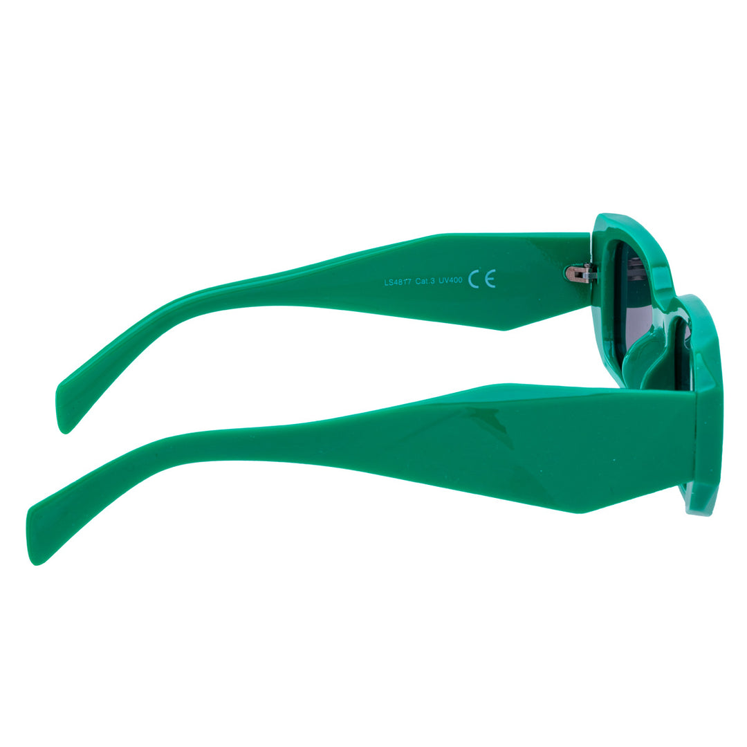 Rectangular sunglasses with bevelled corners