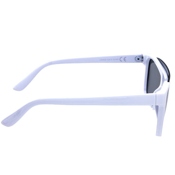 Single lens flat top sunglasses