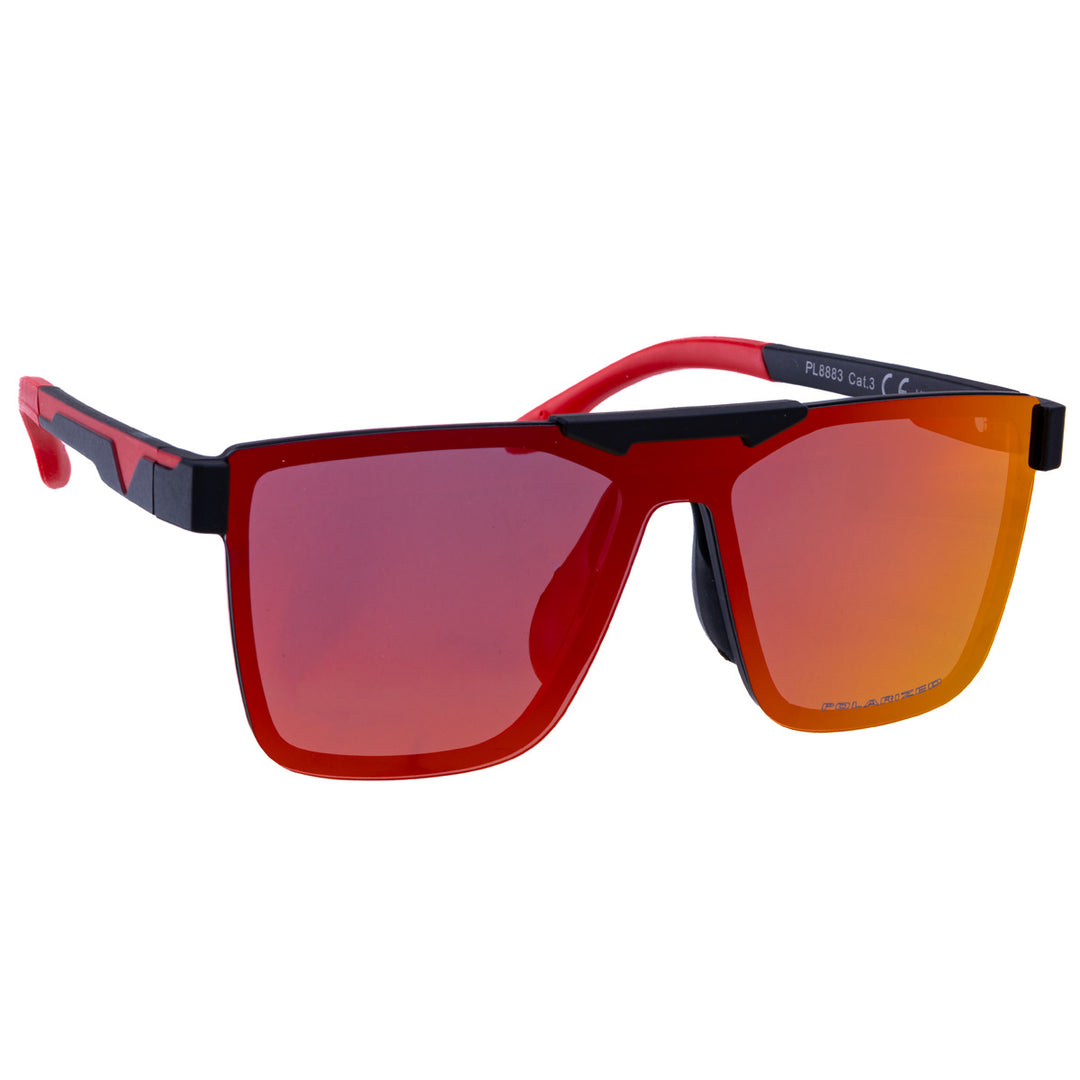 Polarised flat top sunglasses