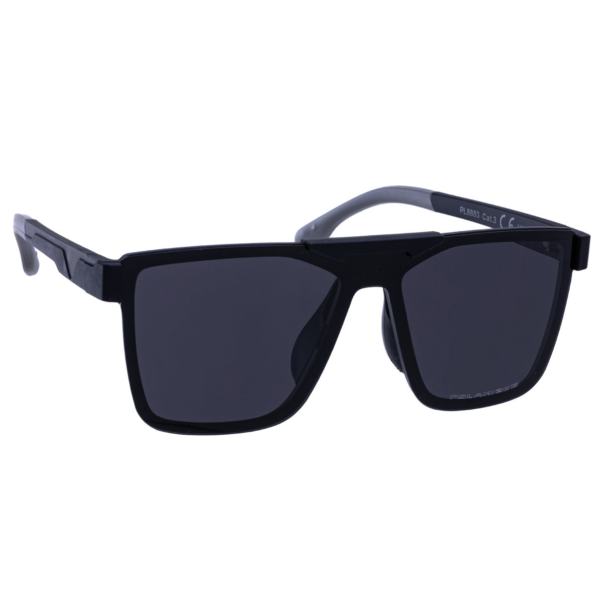 Polarised flat top sunglasses