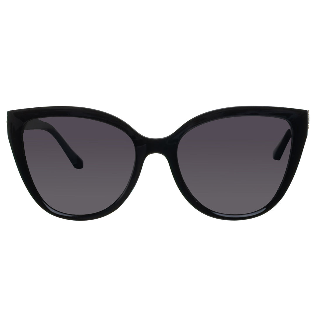 Round polarized sunglasses with metal decorations
