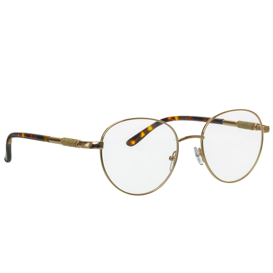 Round imitation glasses with decorative frames