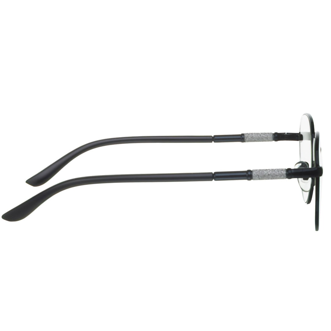 Round imitation glasses with decorative frames