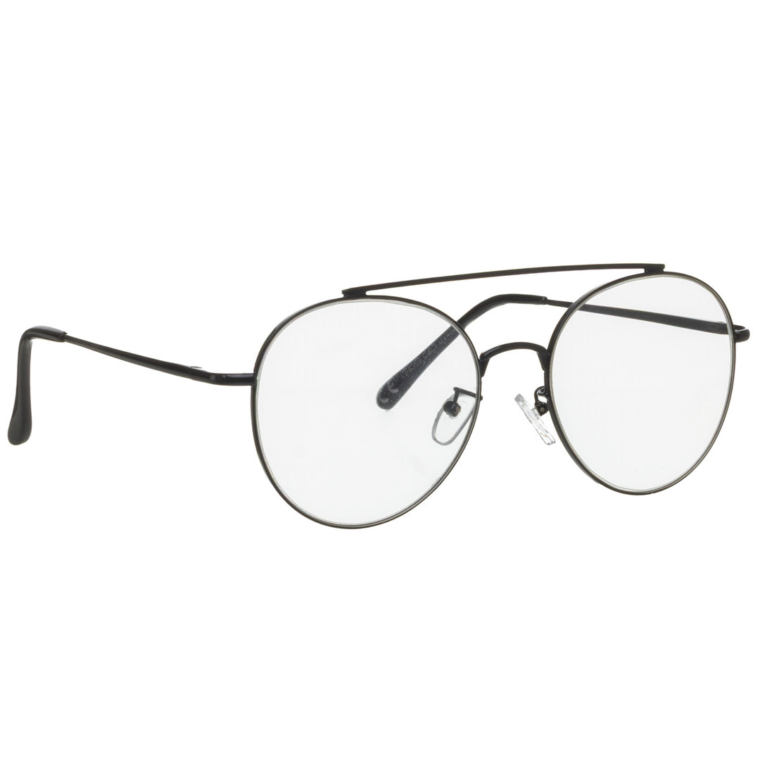 Round image glasses aviator fake glasses