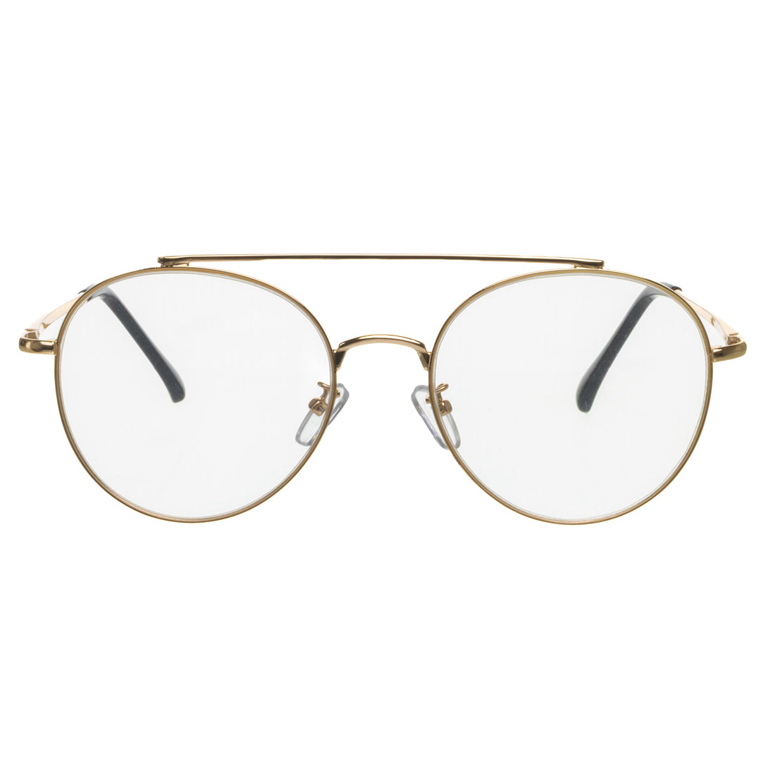Round image glasses aviator fake glasses