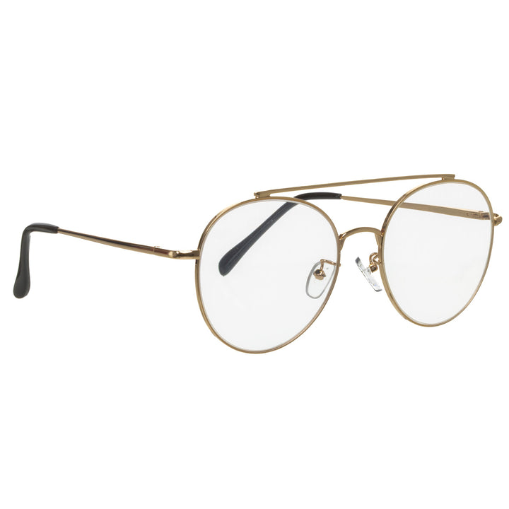 Round image glasses aviator fake glasses
