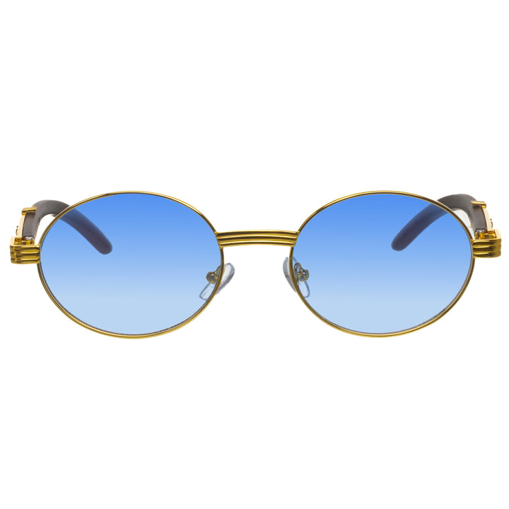Oval retro sunglasses for women