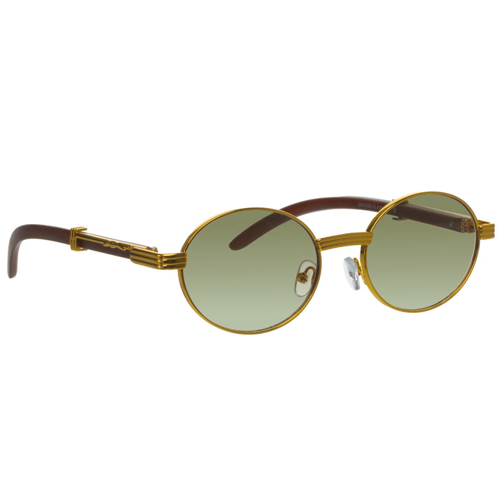 Oval retro sunglasses for women