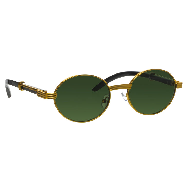 Oval retro sunglasses for women