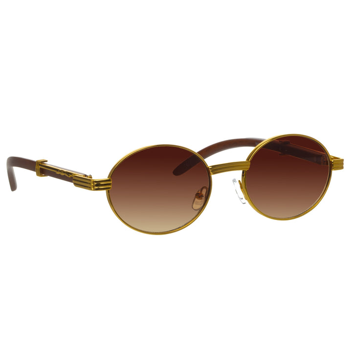 Oval retro sunglasses for women