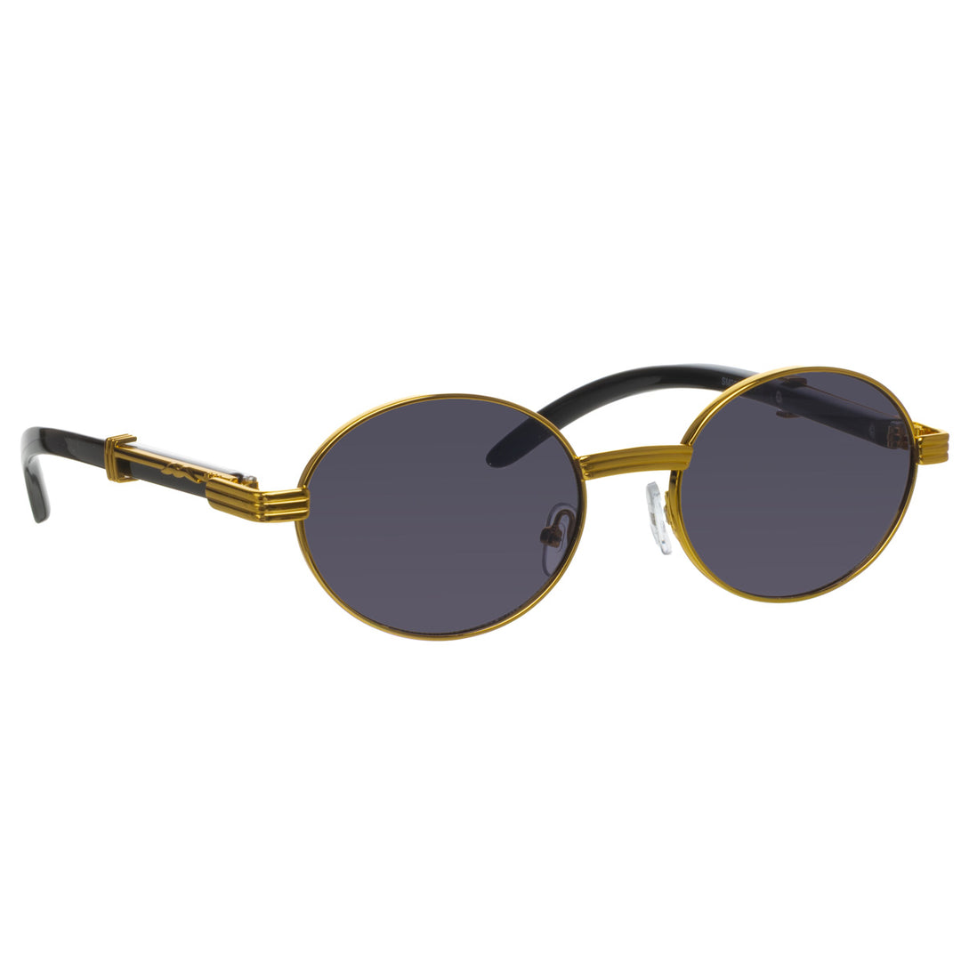 Oval retro sunglasses for women
