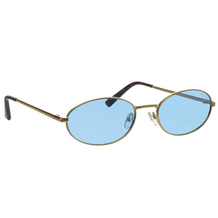 Wide oval polarized sunglasses