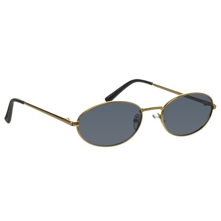 Wide oval polarized sunglasses